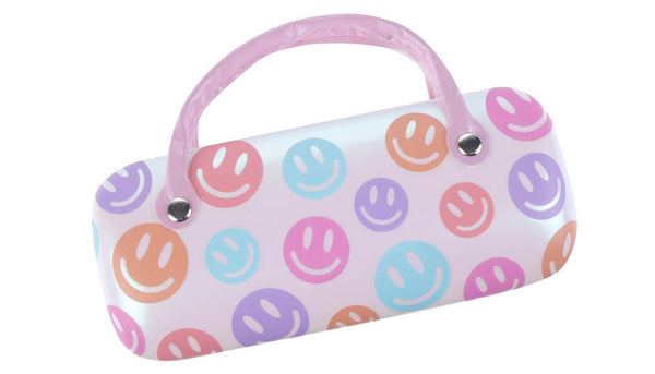 Capelli New York All Over Smileys Sunglasses & Case Set W/Choker