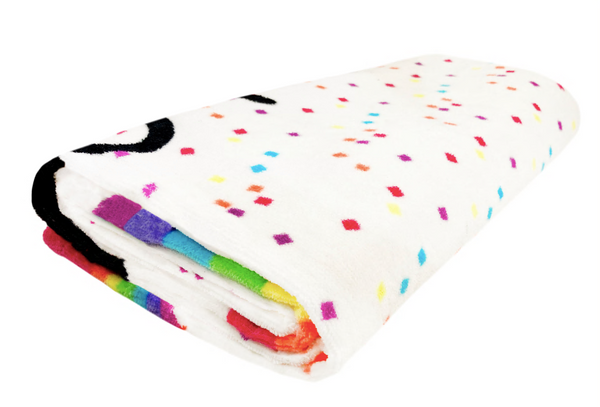 Capelli New York Aloha Sunshine Printed Cotton Velour Beach Towel Backpack Style