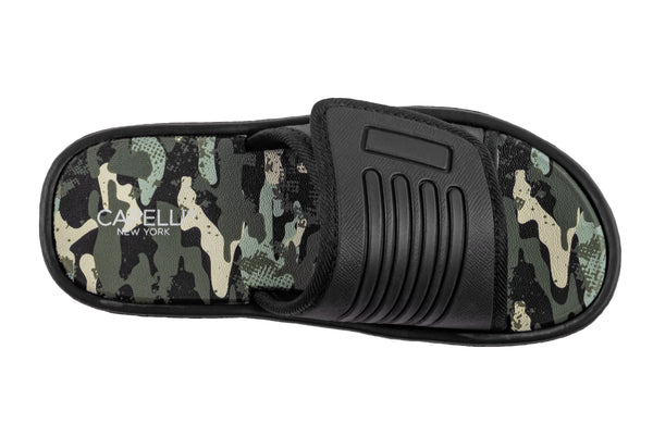 Capelli New York Boys Embossed EVA Camo Printed Slides