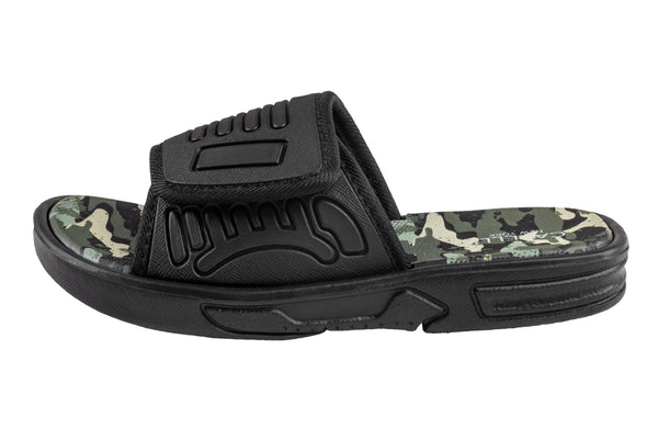 Capelli New York Boys Embossed EVA Camo Printed Slides