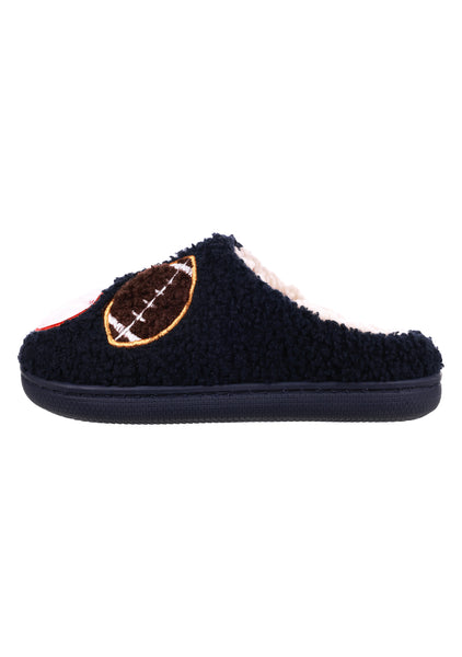 Capelli New York Boys Faux Berber Scuff With Sport Icons