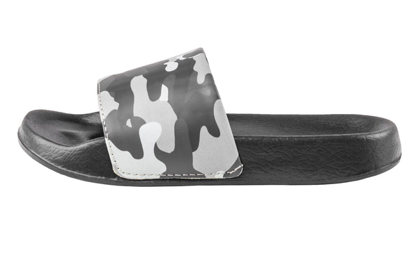 Capelli New York Boys Faux Leather Camo Printed Slides