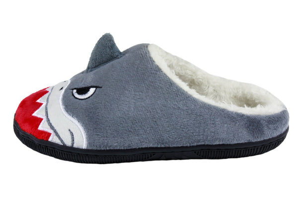 Capelli New York Boys Jawsome Eye Mask With Soft Boa Scuff Slipper Set