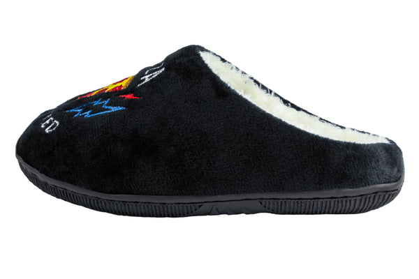 Capelli New York Boys Pizza Powered Eye Mask With Soft Boa Scuff Slipper