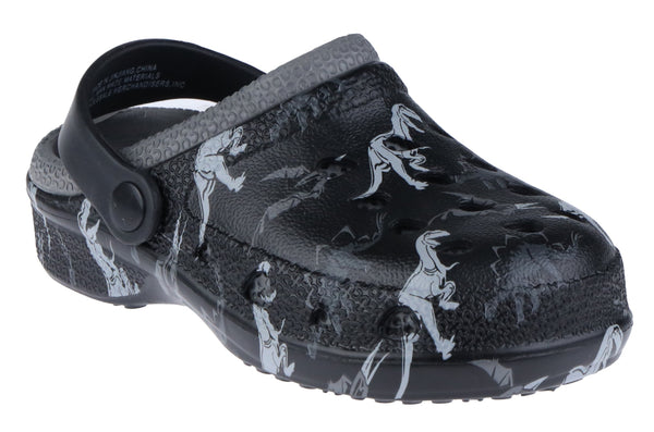 capelli new york Boys Two Tone Dino Printed Injected EVA Clog with Backstrap
