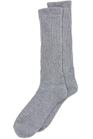 Capelli New York Capelli New York 12" Solid 3 Pack Ribbed Slouch Crew Socks