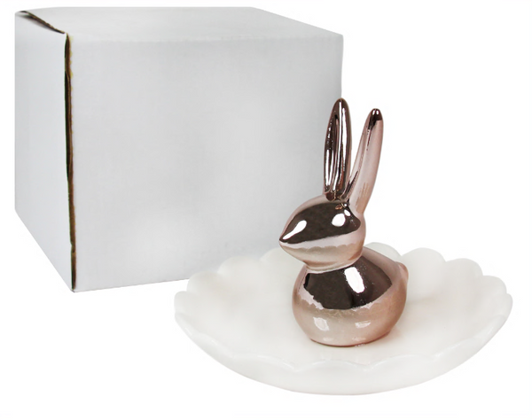 Capelli New York 3D Bunny Ceramic Trinket Tray