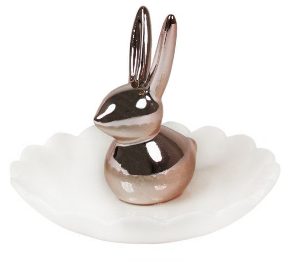 capelli new york 3D Bunny Ceramic Trinket Tray
