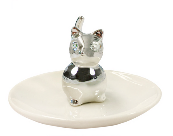 Capelli New York 3D Cat Ceramic Trinket Tray