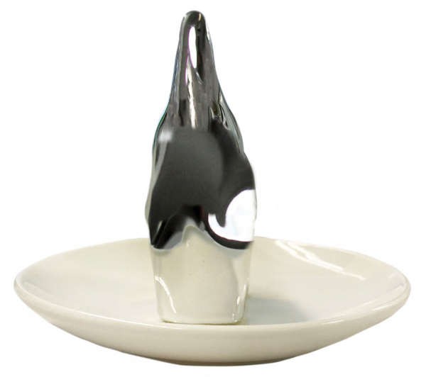 Capelli New York 3D Elephant Ceramic Trinket Tray