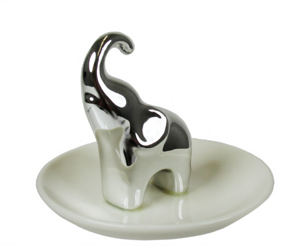 capelli new york 3D Elephant Ceramic Trinket Tray
