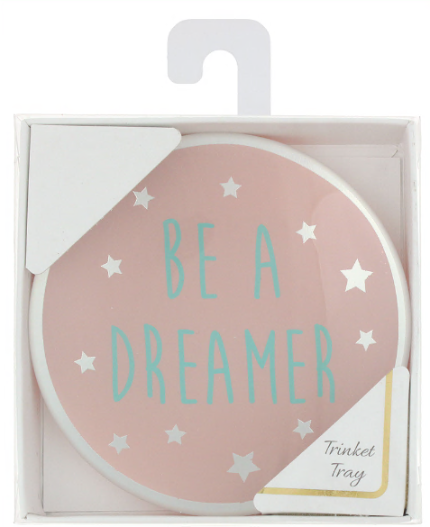 Capelli New York "Be A Dreamer" Glass Trinket Tray