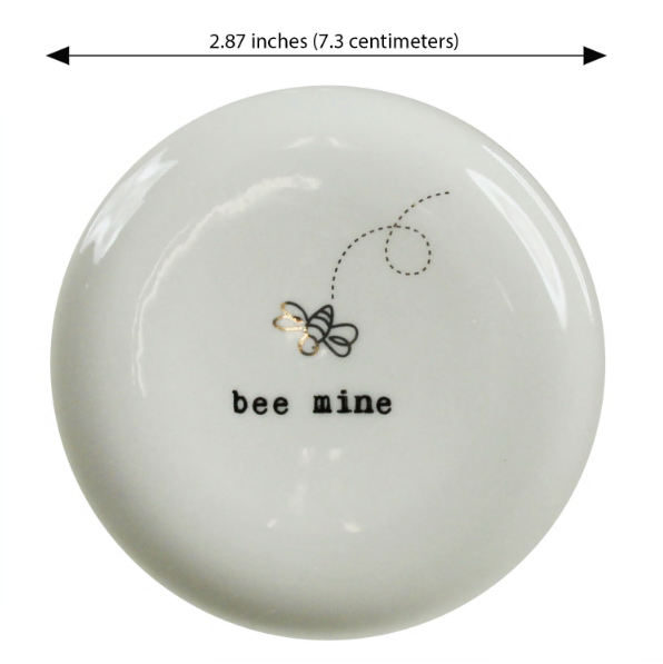 Capelli New York "Bee Mine" Ceramic Trinket Tray
