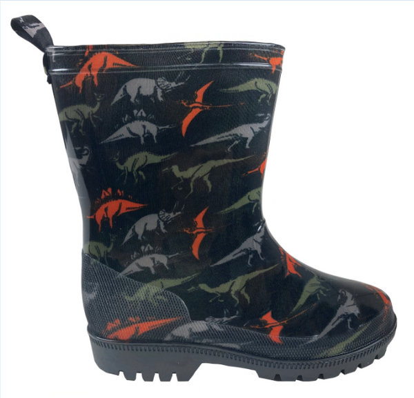 Capelli New York Boys Dinosaur Printed Rainboot
