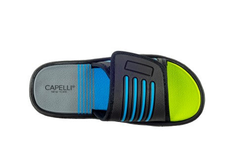 Capelli New York Boys Embossed EVA Slides