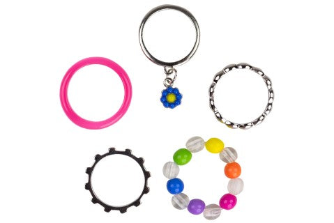 Capelli New York Girls 10 Pack Mixed Ring Set