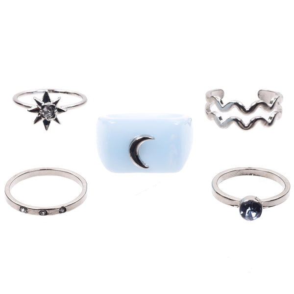 Capelli New York Girls 10 Pack Mixed Ring Set