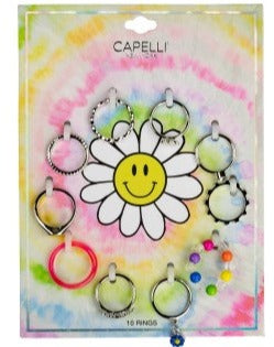 capelli new york Girls 10 Pack Mixed Ring Set