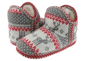 Capelli New York Girls Fairisle Reindeer Knit Boot