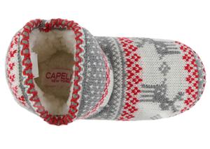 Capelli New York Girls Fairisle Reindeer Knit Boot