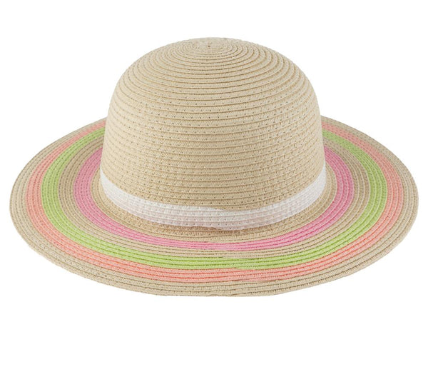 Capelli New York Girls Summer Stripe Floppy Hat