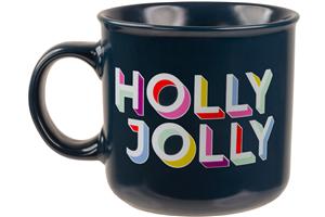 Capelli New York Holly Jolly Printed Camping Mug