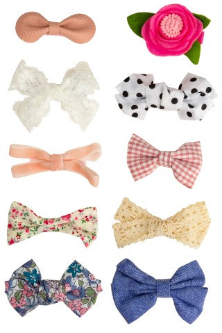 Capelli New York Infant Girls 10 Pack Bow Set