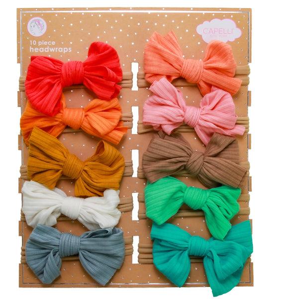 capelli new york Infant Girls 10 Pack Bow Set