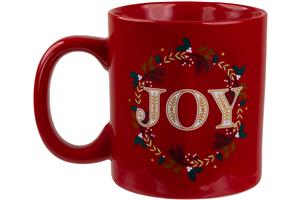 Capelli New York Joy Wreath Print Wide Can Mug