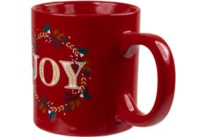 Capelli New York Joy Wreath Print Wide Can Mug