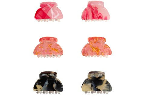 Capelli New York Ladies 6pc Mini Claw Clip Set