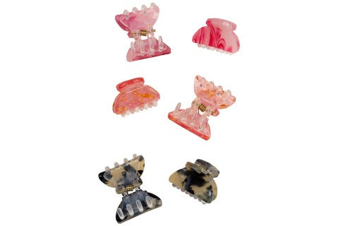 Capelli New York Ladies 6pc Mini Claw Clip Set