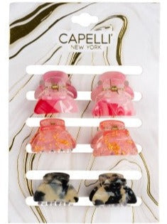 capelli new york Ladies 6pc Mini Claw Clip Set