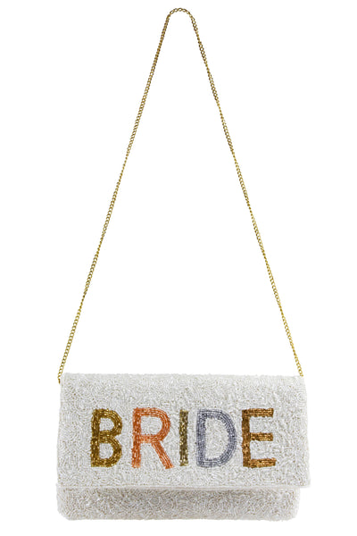 Capelli New York Ladies Beaded Bride Clutch