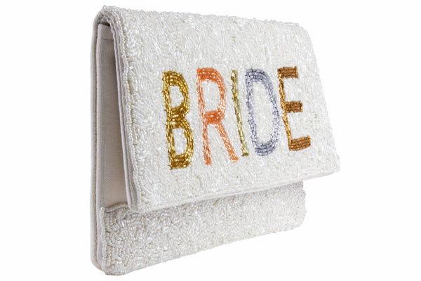 Capelli New York Ladies Beaded Bride Clutch