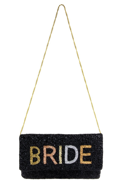 Capelli New York Ladies Beaded Bride Clutch