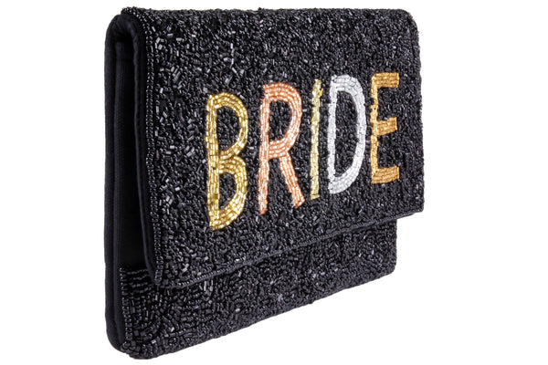 Capelli New York Ladies Beaded Bride Clutch