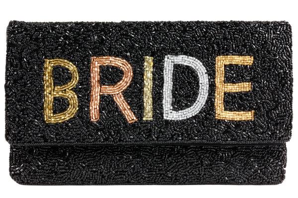 capelli new york Ladies Beaded Bride Clutch