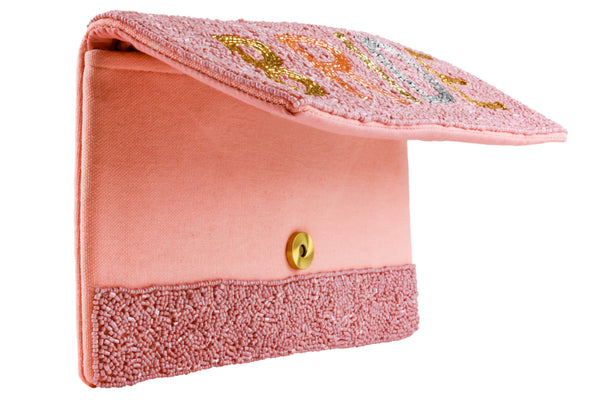 Capelli New York Ladies Beaded Bride Clutch