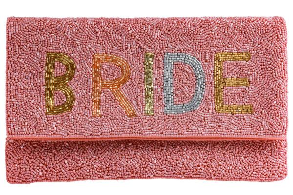 capelli new york Ladies Beaded Bride Clutch