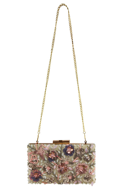 Capelli New York Ladies Beaded Clutch