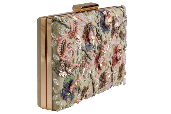 Capelli New York Ladies Beaded Clutch