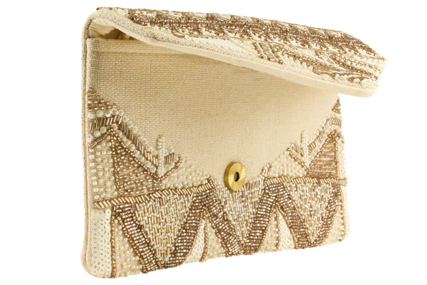 Capelli New York Ladies Beaded Clutch