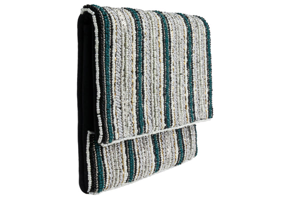 Capelli New York Ladies Beaded Clutch