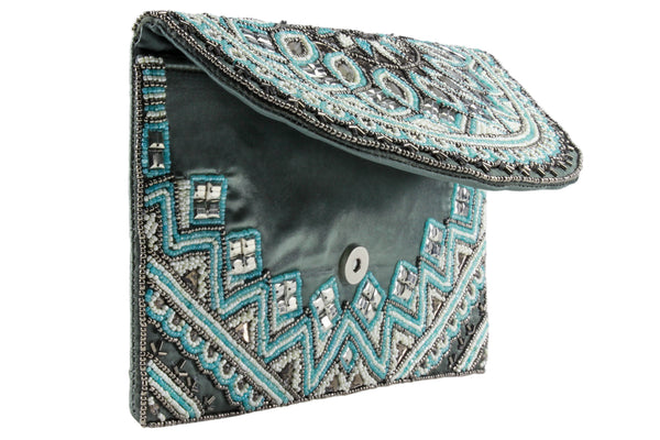 Capelli New York Ladies Beaded Clutch