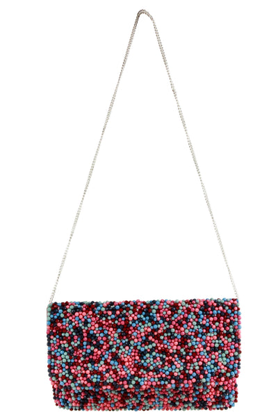 Capelli New York Ladies Beaded Clutch