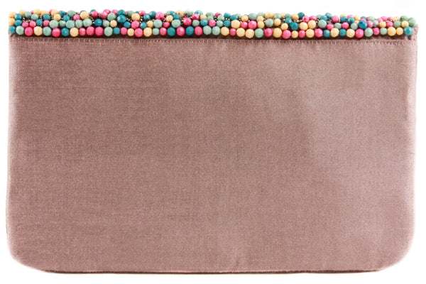 Capelli New York Ladies Beaded Clutch