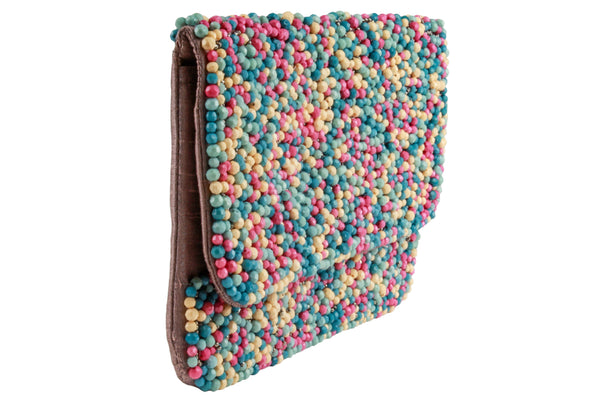 Capelli New York Ladies Beaded Clutch