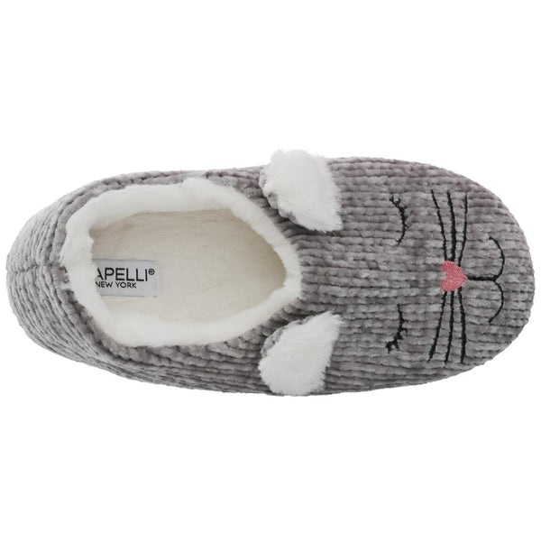 Capelli New York Ladies Cat Chenille Clog Slipper