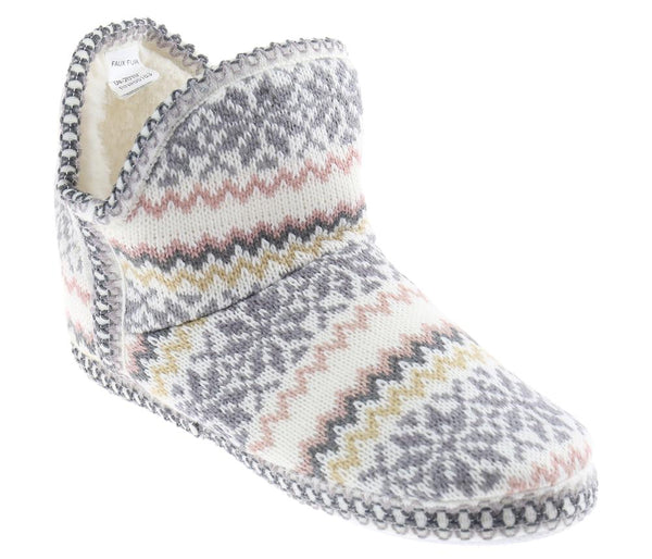capelli new york Ladies Fairisle Knit Slipper Boot